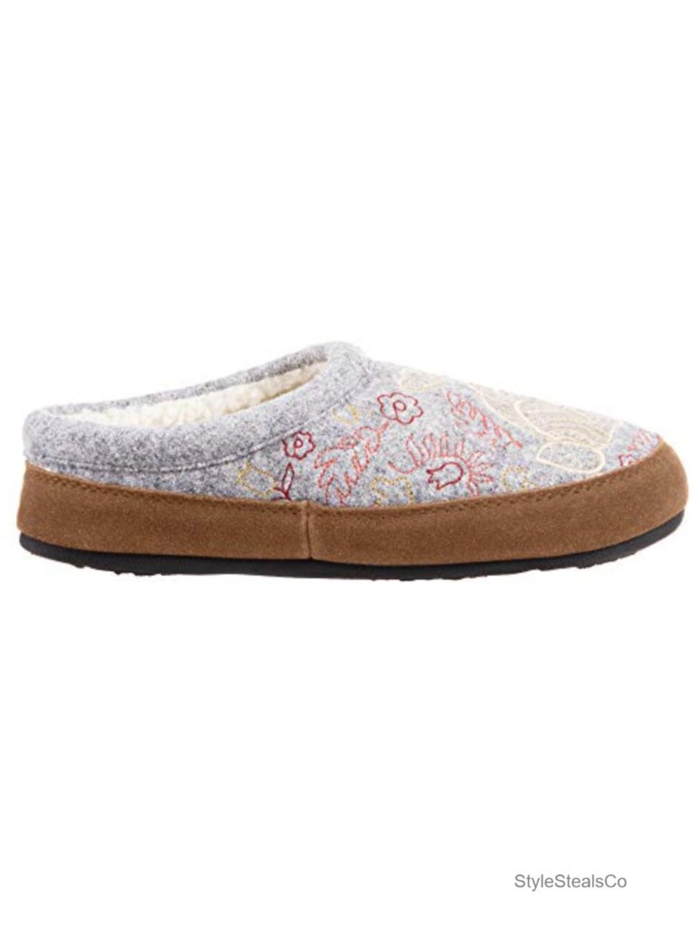 Women's Slippers Suede Wool Berber Lining Non-Slip Indoor Outdoor